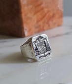 Zilver - Zegelring - Bisschoppelijk zegel.