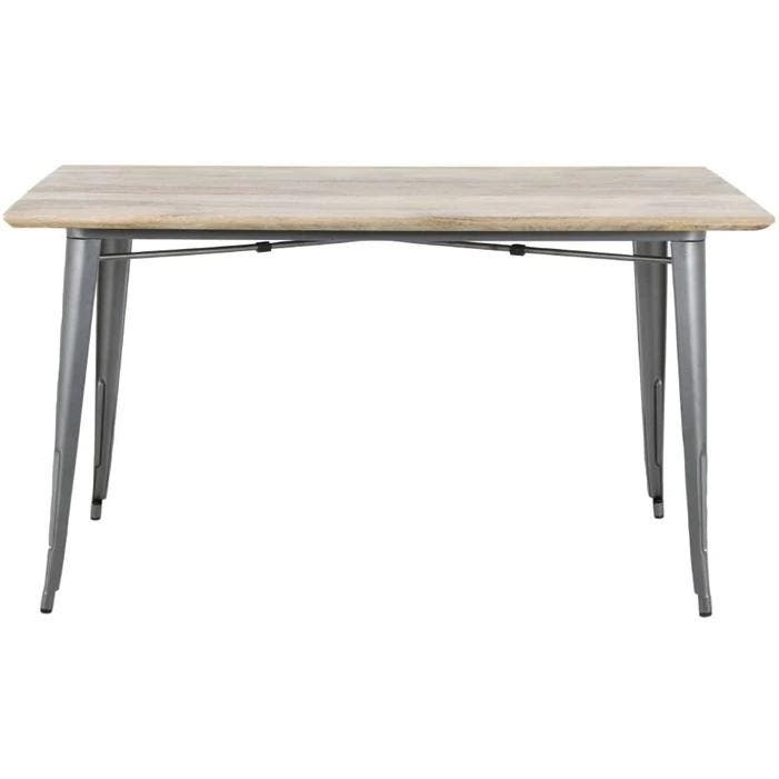 Tafel | BISTRO | Hout/Staal | Mangohout Blad | Donkergrijs, Zakelijke goederen, Horeca | Keukenapparatuur, Nieuw in verpakking