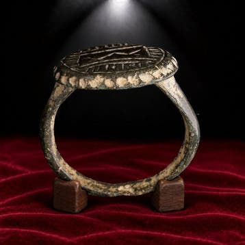 Middeleeuwen, kruisvaardersperiode Brons Bronzen zegelring