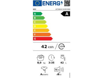 AEG LR7386U4 - Wasmachine - ProSteam UniversalDose 8 kg -, Elektronische apparatuur, Verzenden, Zo goed als nieuw