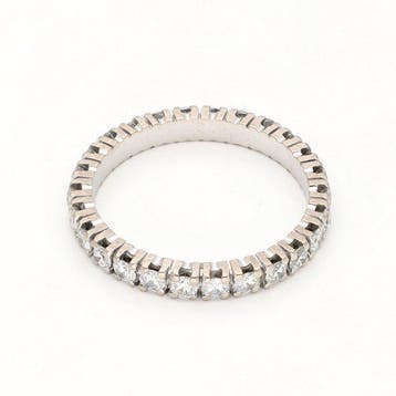 Ring - 18 karaat Witgoud Diamant (Natuurlijk), Nieuw
