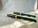 Parker - 1998 Sonnet Green Laquer Set Rollerball & - Vulpen, Nieuw