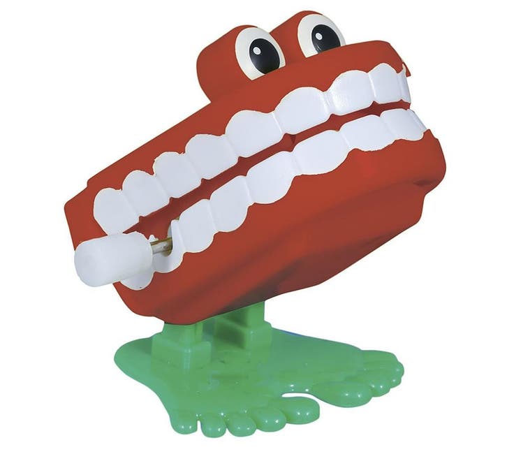 Halloween Wind-Up Gebit 5cm 12st, Hobby en Vrije tijd, Feestartikelen, Nieuw, Verzenden