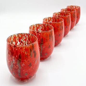 Drinkset - Muranoglas - Set van zes glazen