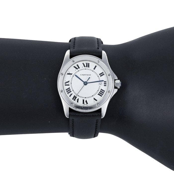 Cartier - Santos Ronde - Zonder minimumprijs - 15611 - Dames, Handtassen en Accessoires, Horloges | Heren