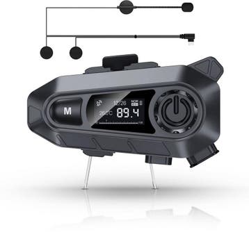 2dekans | Tech Essentials R500 Motorhelm Headset - Bluetooth, Ophalen of Verzenden