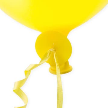 Ballon Snelsluiters Geel met Lint 100st, Verzenden, Nieuw