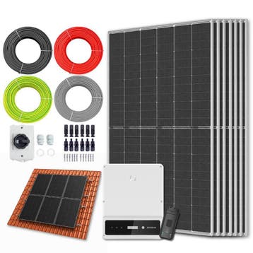 Zonnepanelen pakket voor schuindak - 4.5 kW - 8x 560, Doe-het-zelf en Bouw, Zonnepanelen en Toebehoren, Ophalen of Verzenden, Nieuw