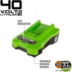 Greenworks 40V Accu 4,0 Ah BAF724 en Acculader | Nieuw, Ophalen of Verzenden, Nieuw