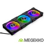 Phanteks D30 PWM Regular Airflow D-RGB 120MM Black 3-pack, Verzenden, Nieuw
