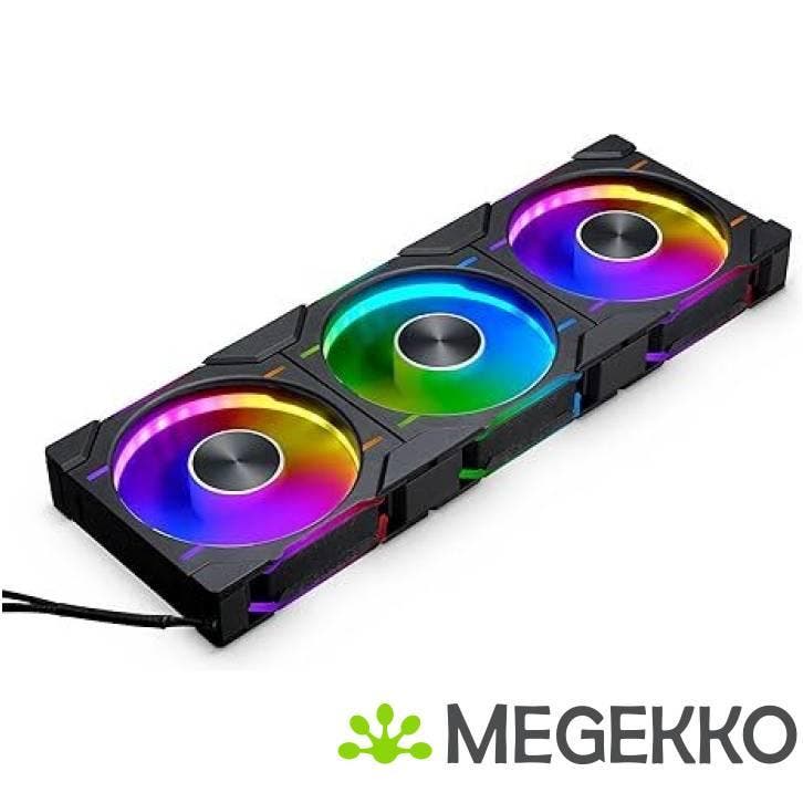 Phanteks D30 PWM Regular Airflow D-RGB 120MM Black 3-pack, Computers en Software, Computerkoelers, Nieuw, Verzenden