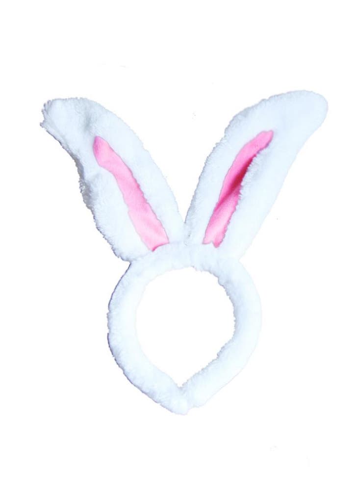 KIMU® Haarband Konijn Wit Diadeem Konijnenoren Oren Oortjes, Kleding | Dames, Carnavalskleding en Feestkleding, Nieuw, Ophalen of Verzenden