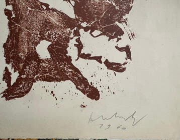 Pierre Alechinsky (1927) - Créature surréaliste