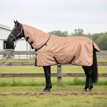 vidaXL Paardendeken Cappuccino 95 cm Polyester, Dieren en Toebehoren, Verzenden, Nieuw