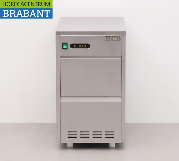 HCB RVS ijsblokjesmachine ijsklontjesmachine 24 kg p/d, Articles professionnels, Horeca | Équipement de cuisine, Enlèvement ou Envoi