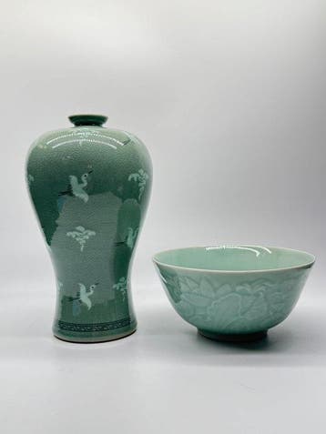 Vase - Céramique - Corée du Sud - Style Goryeo (Sans prix de