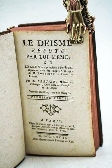 Bergier Nicolas Sylvain - Le Déisme réfuté par lui-Même ou, Antiek en Kunst