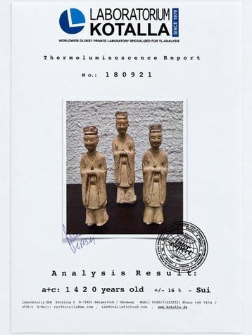 Oud Chinees, Tang-dynastie Terracotta Minqi. Met TL Te -