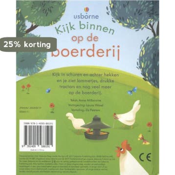 Kijk binnen op de boerderij 9781409588191 Anna Milbourne, Boeken, Verzenden, Gelezen, Anna Milbourne