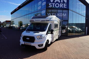 Chausson 777 op Ford, slechts 18809 km en twinbedden 65434, Automaat, Ringverwarming, Ford, 7 tot 8 meter
