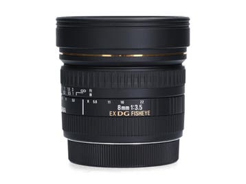 Sigma 8mm F3.5 EX DG Fisheye - Canon - Fisheye, Ophalen of Verzenden