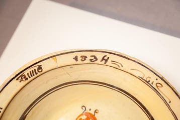 Biedermeier Wasbak - Aardewerk - kom, Antiek en Kunst
