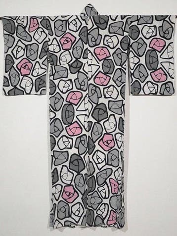 ZEER UNIEK Vintage Japanse Yukata-katoenen Kimono - Retro