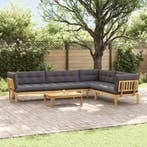 vidaXL 5 Stuk Tuinpallet Sofa Eenheden Massief Acacia Hout, Verzenden, Nieuw