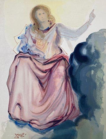 Salvador Dali (1904-1989) - Beatrice resolves Dante’s doubts