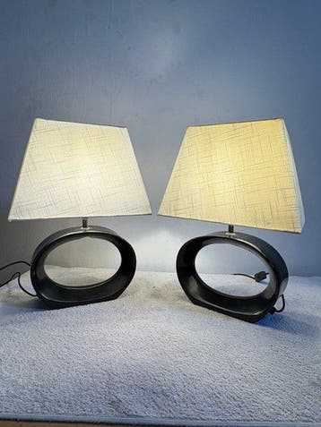 Corep - Tafellamp (2) - Keramiek, Textiel