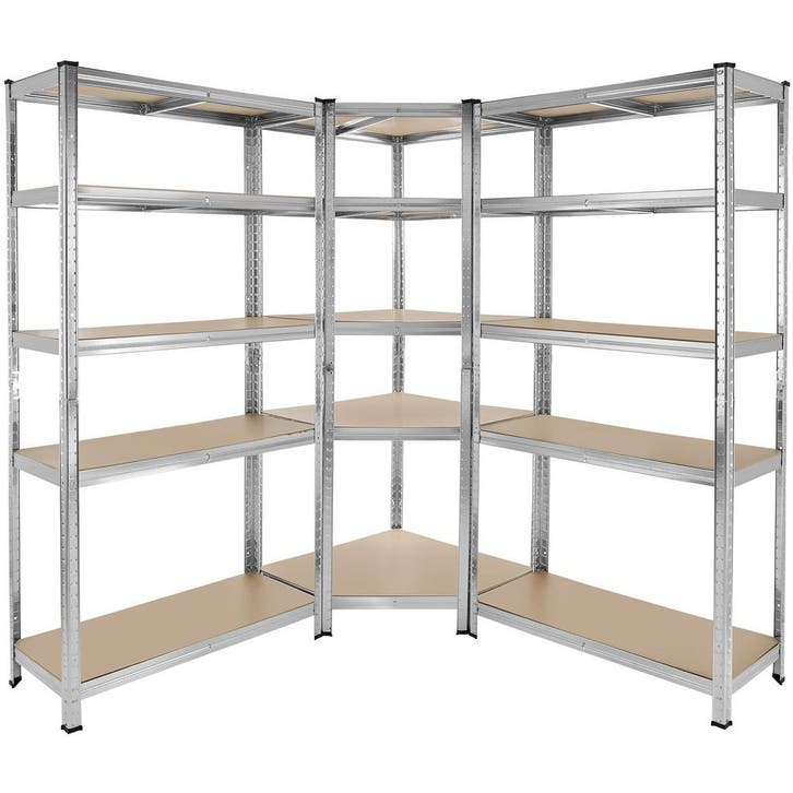 tectake Werkplaatsrek Gustav, 3-delig, 15 planken, 2625 kg -, Huis en Inrichting, Woonaccessoires | Overige, Verzenden