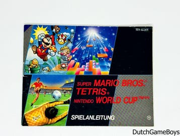 Nintendo NES - Super Mario Bros / Tetris / World Cup - NOE -, Games en Spelcomputers, Verzenden, Gebruikt