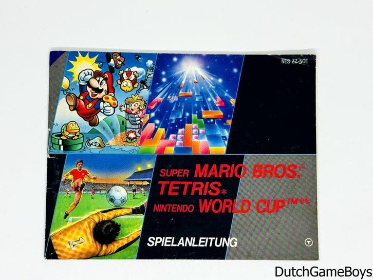 Nintendo NES - Super Mario Bros / Tetris / World Cup - NOE -, Games en Spelcomputers, Games | Nintendo NES, Gebruikt, Verzenden