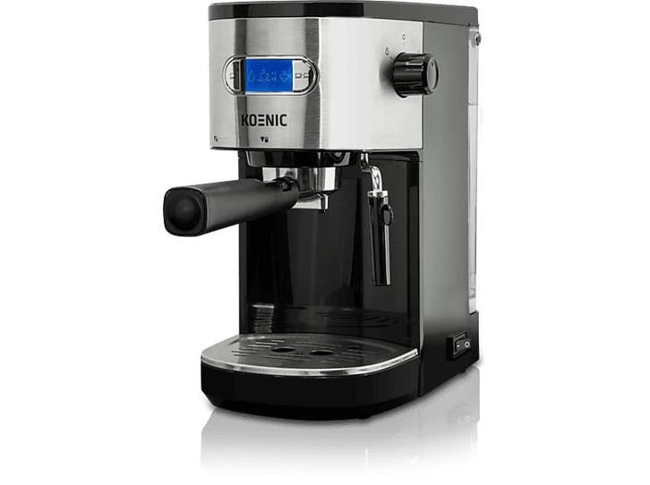 Koenic - Semi automatische espressomachine - Inox, Elektronische apparatuur, Koffiezetapparaten, Nieuw, Afneembaar waterreservoir