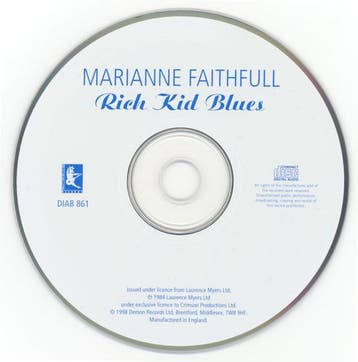 Marianne Faithfull – Rich Kid Blues (CD, 1998), Verzenden, Gebruikt