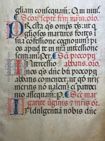 Italian scriptorium of the Middle Ages Lombardie (probably