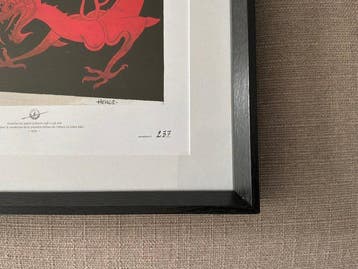 Hergé - Lithographie Moulinsart - Le Lotus Bleu - Couverture, Nieuw