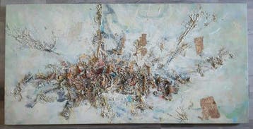 Nicola Giorgetti (XX-XXI) - Esplosione di fiori - cm 68x138