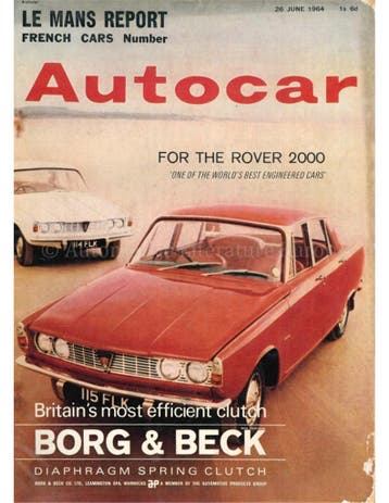 1964 AUTOCAR MAGAZINE 3567 ENGELS
