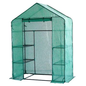 Lendo Online Serre de Jardin 143×73×195 cm PE Verte, Nieuw