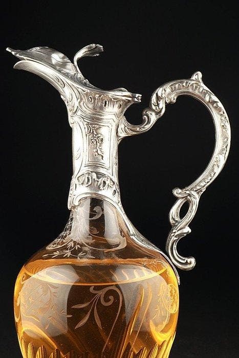 Charles Hack - Karaf - .950 zilver, Antiquités & Art, Antiquités | Argent & Or