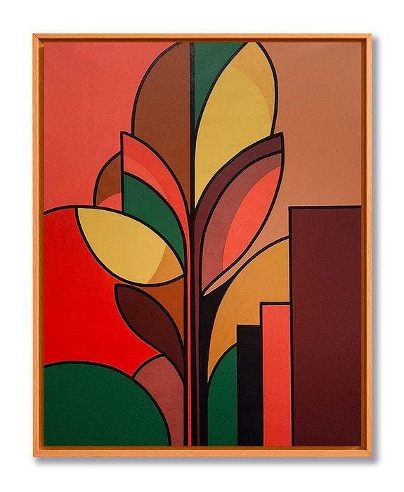 B. Morales - “Arquitectura vegetal”- XL (NO RESERVE), Antiquités & Art, Art | Peinture | Moderne