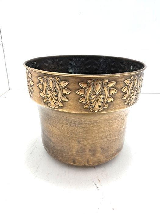 Rio - Bloempot - Messing, Antiek en Kunst, Kunst | Designobjecten
