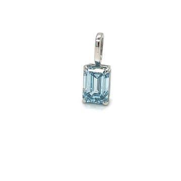 Zonder minimumprijs - Hanger - 14 karaat Witgoud - 1.00ct.