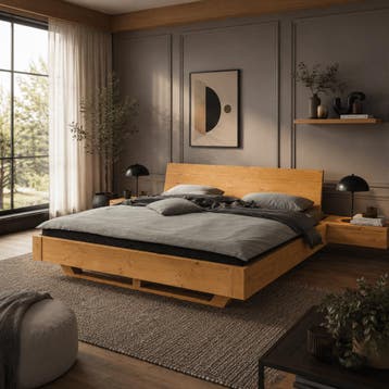 Van Schaik Fjorden Houten Bed - 200 x 200, Nieuw