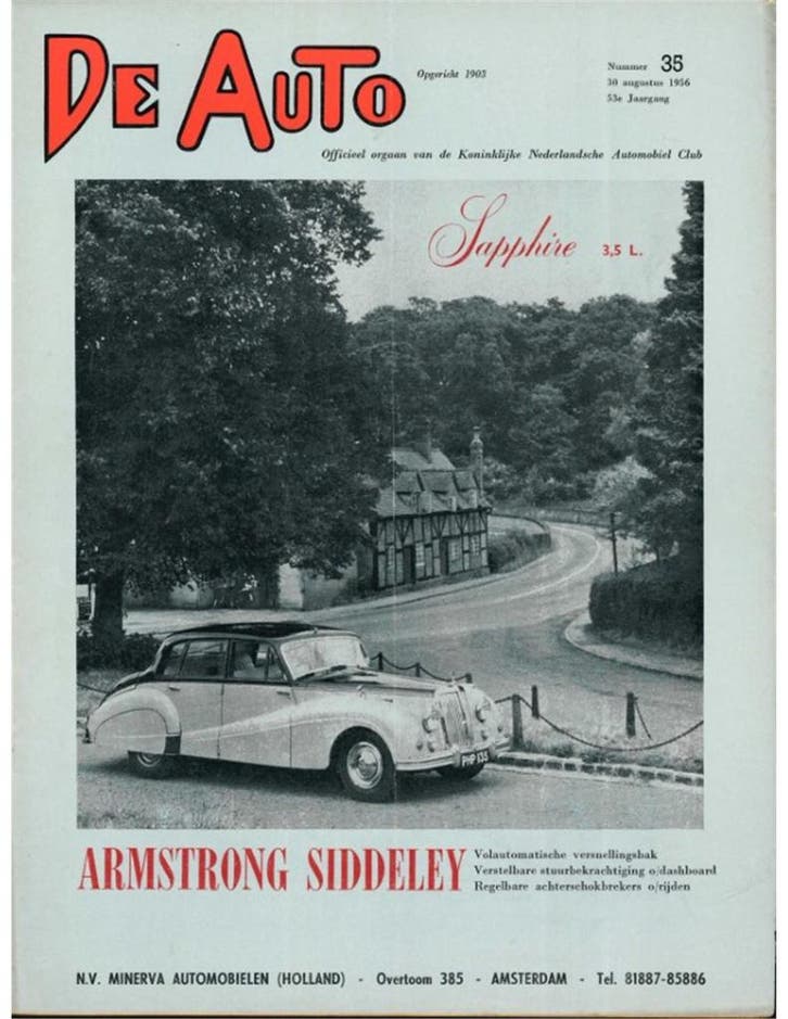 1956 DE AUTO MAGAZINE 35 NEDERLANDS, Boeken, Auto's | Folders en Tijdschriften