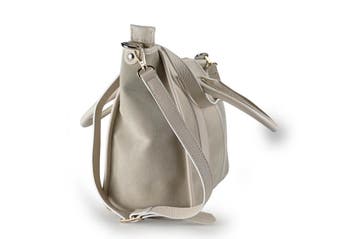 Lara Lauren Handtas Beige, Handtassen en Accessoires, Tassen | Damestassen, Verzenden, Zo goed als nieuw, Beige