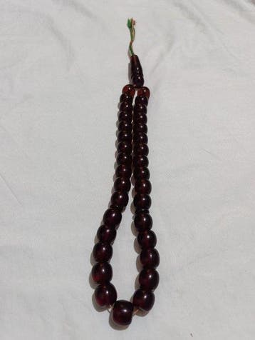 Chapelet - Ambre - 1970-1980 - Chapelet de perles de prière