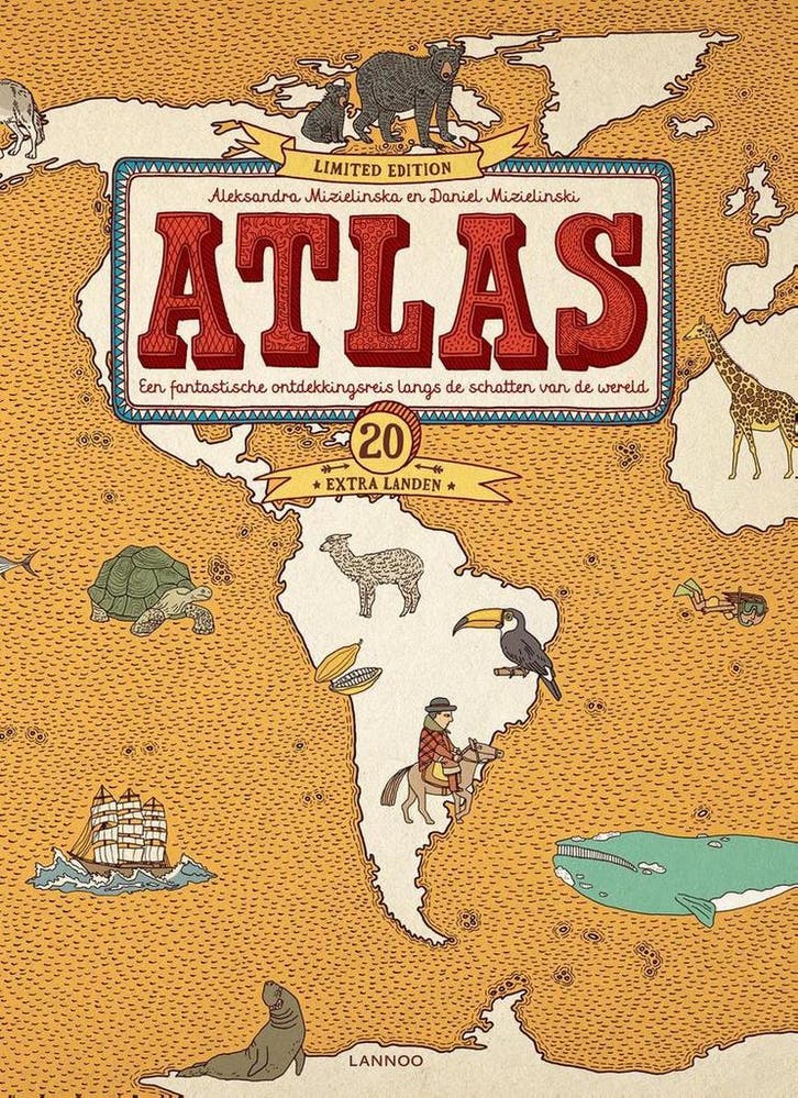 Atlas 9789401455312 Daniel Mizielinski, Boeken, Kinderboeken | Jeugd | 10 tot 12 jaar, Zo goed als nieuw, Verzenden