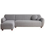 Evila Originals Eddy Hoekzetel Links Lichtgrijs - Outlet -, 250 tot 300 cm, Verzenden, 75 tot 100 cm, Zo goed als nieuw